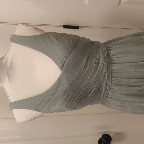 J. Crew Dusty Shale Heidi Dress Silk Chiffon Bridesmaid Homecoming sz 6 NEW - Picture 4 of 16